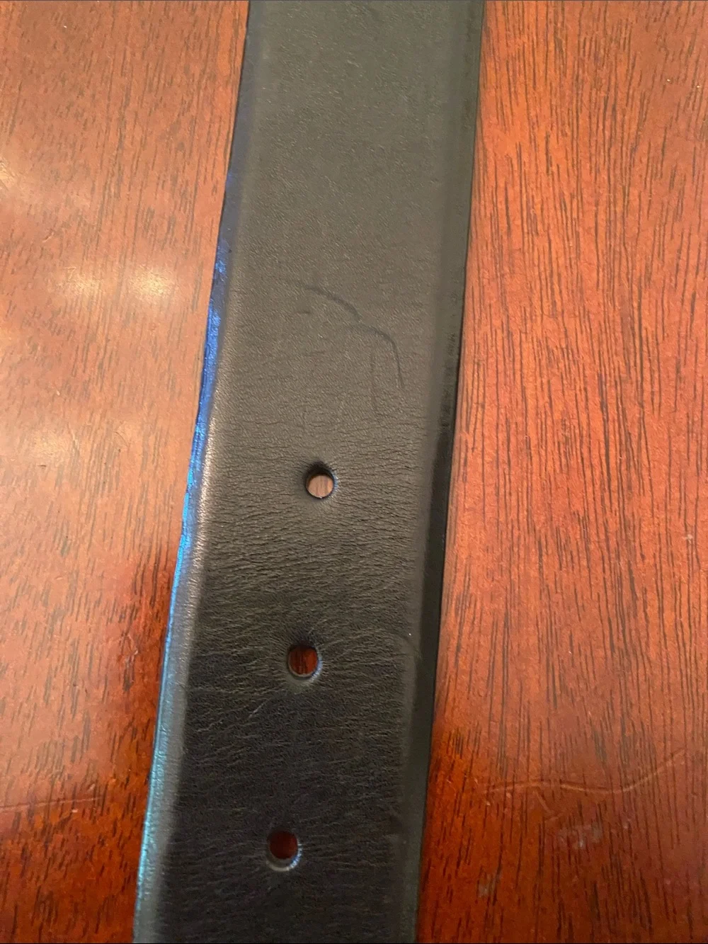 Ralph Lauren Collection Stirrup Buckle Black Leather Belt Size M